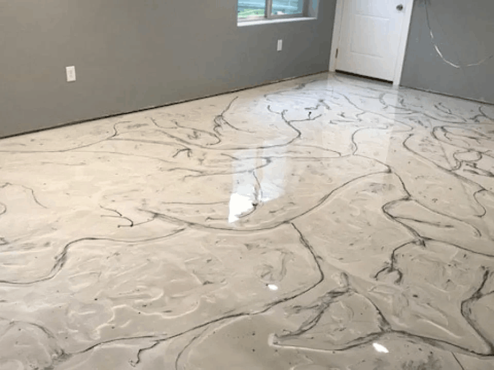 Наливные полы из эпоксидной смолы